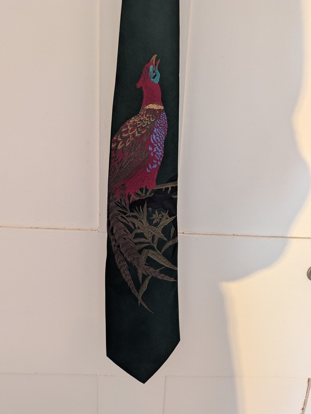 Polo Ralph Lauren Silk Tie Handmade Multicolor Pheasant Old Money Holidays Lux